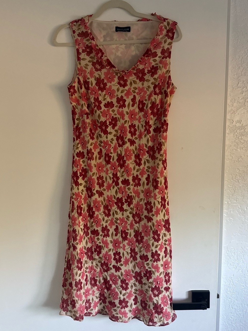 Vintage Ann Taylor Silk Midi Dress